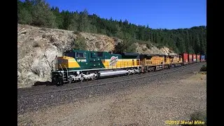 Donner Pass,  UP 1995 leads the IG3OA + other Donner Pass Trains July 14-15, 2012.