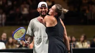 Nick Kyrgios vence Aryna Sabalenka por 2 sets a 0 em jogo de exibição