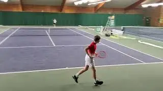 Vince Hanke vs Matthias Gronimus - Halbfinale Verbandsmeisterschaft U14 (5-7; 2-6)