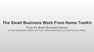 Work From Home Toolkit