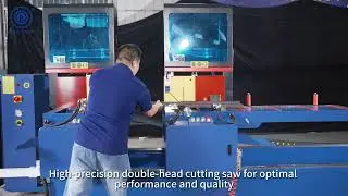 JH-SZNN-550X4500 Automatic Double Head CNC Aluminium Cutting Machine (Inward)