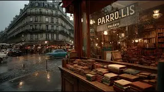 French Chanson Pop Songs | Cozy Parisian Bookstore Atmosphere at France | Vol 1