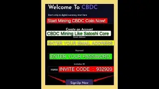 CBDC Mining App 2023 I Same as CORE Mining I How to create account