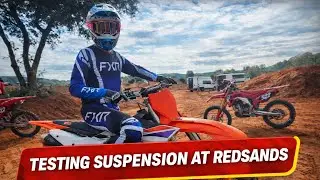 TESTING SUSPENSION AT REDSANDS. (FT KTM450sxf)