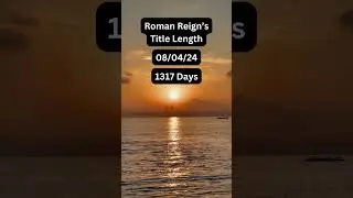 WWE Roman Reigns Title Length Fact 08/04/24 - 1317 Days! #shorts #subscribe  #wwe   #romanreigns
