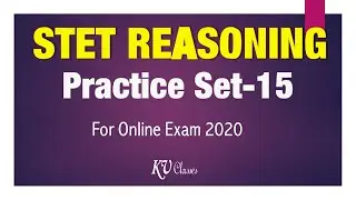 Bihar STET Reasoning Practice Questions-15 | STET Online Exam 2020 | STET Test paper |STET Reasoning