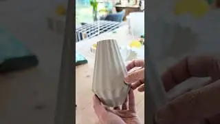 Making a Ceramic Vase from a 3D print #ceramics #slipcasting #3dprinting #handmade #pottery