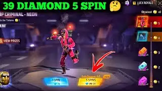 FREE FIRE RED CRIMINAL BUNDLE EVENT SPIN | NEW NEON CRIMINAL BUNDLE SPIN - GARENA FREE FIRE