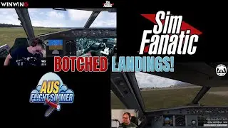 😂 Двойная турбулентность: когда SimFanatic и Aus Flight Simmer забыли, как сажать коммерческие са...