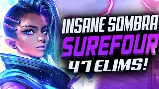 Surefour Sombra God - 47 elims! [ Overwatch Season 27 Top 500 ]