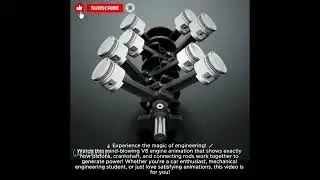 #Piston Power! Incredible V8 Engine Simulation#V8 Engine Working Animation#viral#shots #shortvideo