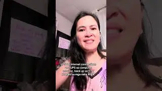 Work from home back up UPS, wifi or internet para iwas sa disconnections 
