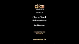 Duo Pack, Bb Trumpets Duet and Concert Band by Fred Edwards