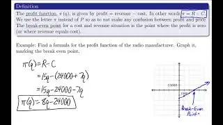 Business Calculus - Applications of Functions to Economics