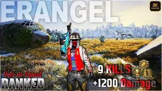 9 KILLS SOLO vs SQUAD en ERANGEL NEVADO | ¡NADIE me PARÓ en RANKED!🔥💀