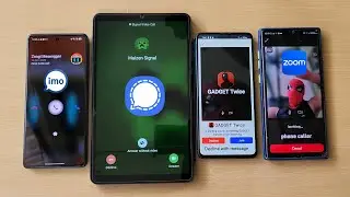 Signal/Zangi Messenger/Zoom Meeting входящий видеозвонок/исходящий звонок
