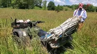Converting CRP (Conservation Reserve Program) dead field into lush pasture!