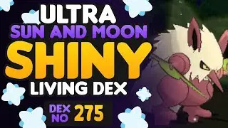 Shiny Shiftry! Shiny Nuzleaf Reaction in Pokemon Ultra Sun - Shiny Living Dex #275