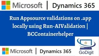 Run Appsource validations on .app locally using Run-AIValidation | BCContainerhelper