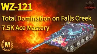 76. WZ 121 with 7512 damage and Ace Mastery on Falls Creek