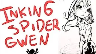inking comics #spidergwen #spiderman #marvel #marvelcomics