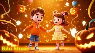 🎃Halloween Lantern Night 🎶 | Fun Kids Halloween Song & Music Video | Bibi Music #ai #kidssongs #baby
