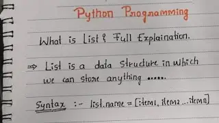 what is list?with example .python for begginer.python tutorial for begginer