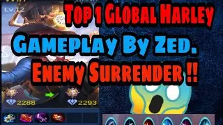 Top 1 Global Harley By Zed. Gameplay !!