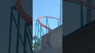 Xcelerator Hydraulic Coaster Repaint update 11/11/2021 at Knott's Berry farm #shorts #youtubeshorts