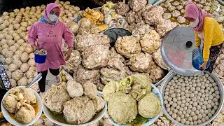 SAMPEK GELAR TERPAL BUAT MAKAN!! 1 KWINTAL BAKSO URAT ENAK MURAH LUDES CUMA 3 JAM