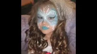 Snow Princess Birthday Face Painting by Snowqueen