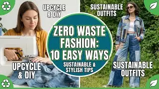 &ldquo;Zero Waste Fashion: 10 Easy Ways to Up cycle & Style Your Clothes | Sustainable Outfit Ideas&rdquo;
