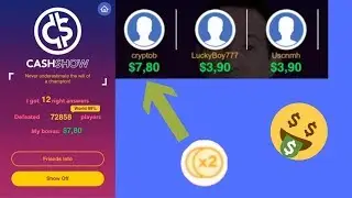 HUGE X2 CASH SHOW PAYOUT $$ EASY TRIVIA MONEY $$