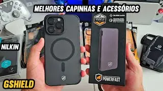 MELHORES CAPINHAS GALAXY S24 ULTRA E IPHONE! UNBOXING GSHIELD