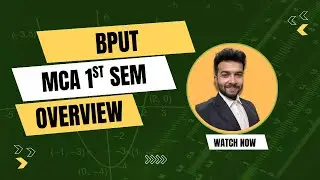 BPUT MCA Semester 1: Subjects, Marks Explained