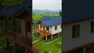 Beautiful asian rustic house at countryside💖