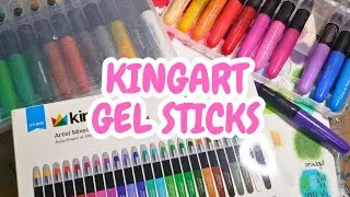 Kingart Mixed Media Gel Sticks - Swatches and Product Review
