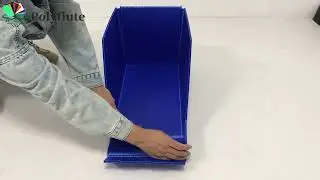 Impact-resistant Blue Corrugated Plastic Bins -Polyflute Supplier