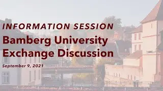 Bamberg University Exchange Discussion