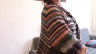 Strickjacke stricken alle Größen ohne rechnen / Teil 4 / Bündchen und Blende