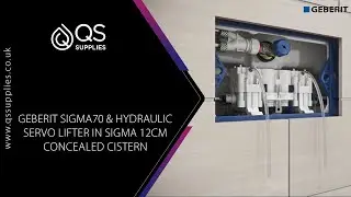 Geberit Sigma70 & Hydraulic Servo Lifter in Sigma 12cm concealed cistern - Installation