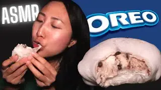 OREO Mochi Ice-cream #ASMR 🍡 Chewy & sticky eating sounds