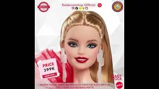 Barbie Holiday Barbie Blonde House Signature Black Dress Up Doll 3 Years Old Red HRM61 Mattel