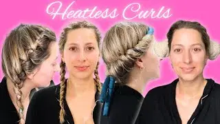 MY FAVORITE WAYS TO DO HEATLESS CURLS! Overnight Curls for Short, Medium, & Long Hair
