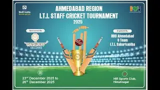 AHMEDABAD REGION I.T.I STAFF CRICKET TOURNAMENT DAY 1 || HIMATNAGAR 2025 ||