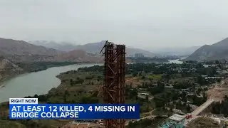 Chinese bridge collapse kills at least 12 construction workers; 4 missing