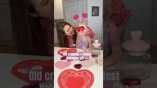 Heart-Shaped Crayons 💖 Easy Valentine DIY #Shorts #YTShorts