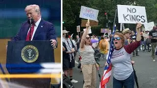 Trump celebrates military parade, birthday amid nationwide 'No Kings' protests
