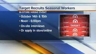 Workers Wanted: Target recruits seasonal workers