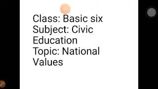 National Values